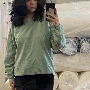 All Pima Apparel sweatshirt crewneck in matcha green